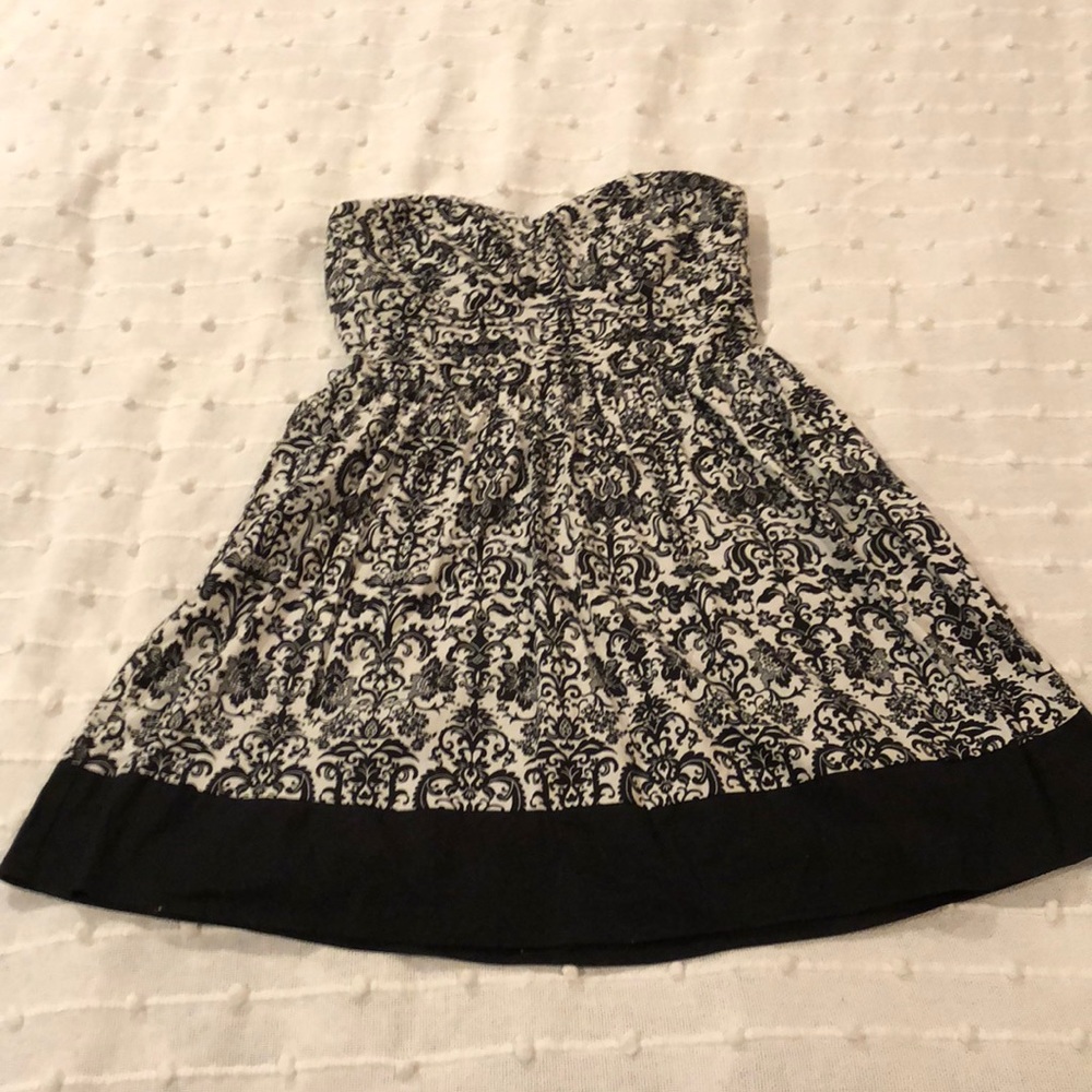 Strapless pattern dress!